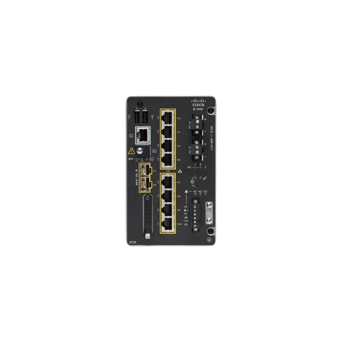 Cisco Catalyst IE3400 RUGGED SERIES Switch Gestionado L2 Gigabit Ethernet 8 Puertos SFP Montaje en Rack