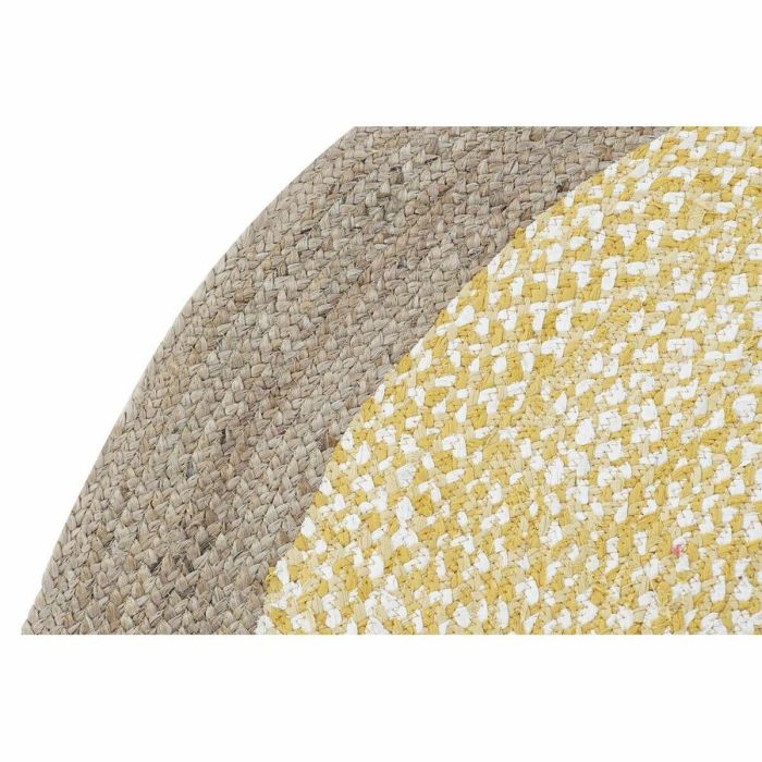 Alfombra DKD Home Decor Marrón Blanco Amarillo (200 x 200 x 1 cm) 4