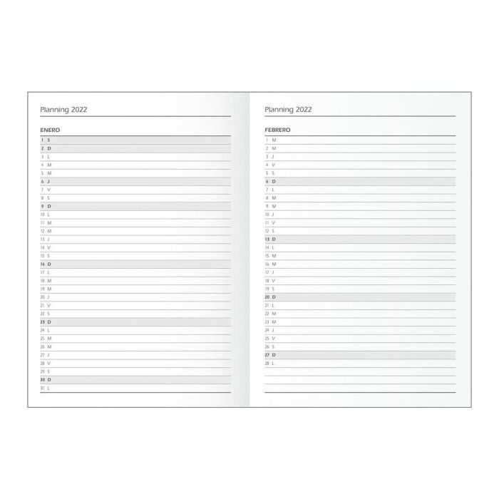 Agenda DOHE Segovia Negro 14 x 20 cm 2025 6