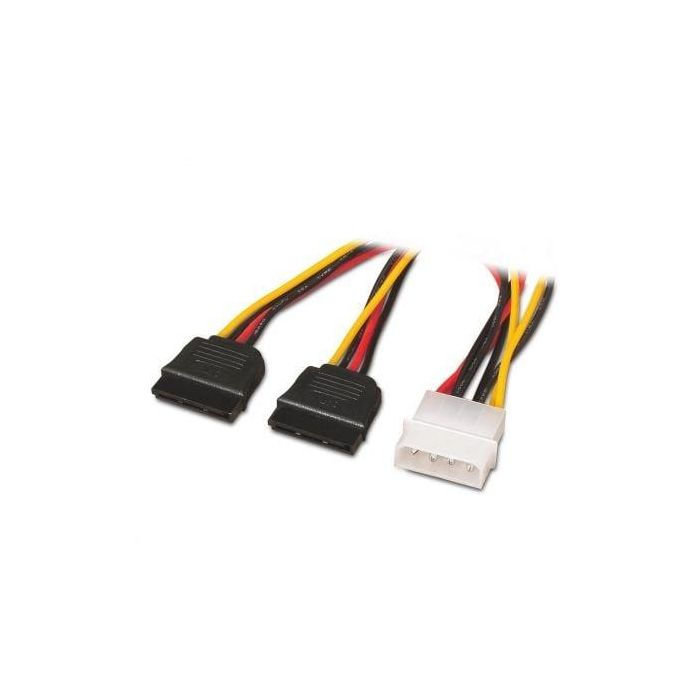 AISENS - CABLE SATA ALIMENTACIoN, MOLEX 4PIN/M-2XSATA/H, 20CM 1 AISENS - CABLE SATA ALIMENTACIoN, MOLEX 4PIN/M-2XSATA/H, 20CM 1