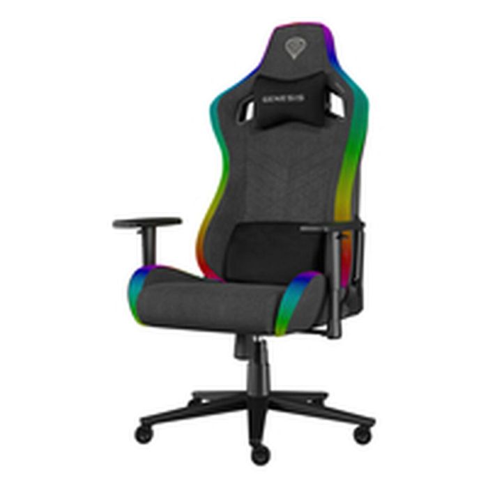 GENESIS NFG-2246 Silla para Videojuegos de PC con RGB, Asiento Acolchado Gris Tela, Reposabrazos Ajustable 2D, Ergonomía Mejorada y Ruedas 60mm 1 GENESIS NFG-2246 Silla para Videojuegos de PC con RGB, Asiento Acolchado Gris Tela, Reposabrazos Ajustable 2D, Ergonomía Mejorada y Ruedas 60mm 1