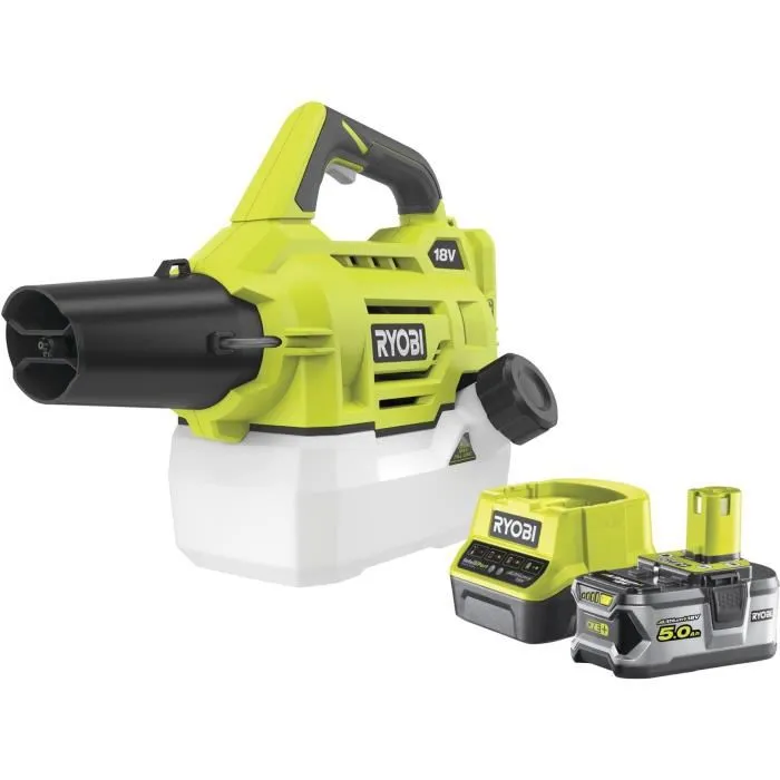 Ryobi Nebulizador (RYO4892210195654) - 4.5 m, Deposito 2 L, Kit con 1 Bateria Litio+ 18V 5.0 Ah y 1 Cargador Rapido 2.0 A Ryobi Nebulizador (RYO4892210195654) - 4.5 m, Deposito 2 L, Kit con 1 Bateria Litio+ 18V 5.0 Ah y 1 Cargador Rapido 2.0 A