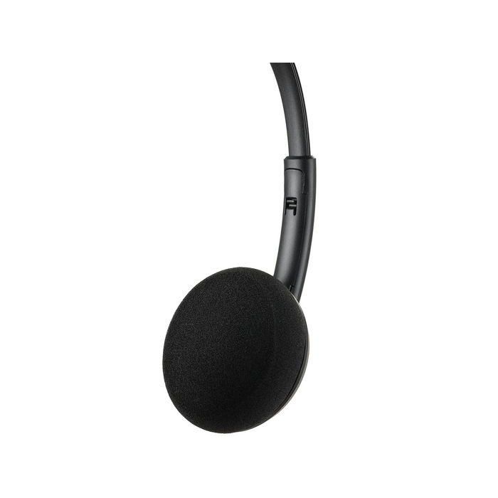Sandberg MiniJack Office Headset Saver. Auriculares con Micrófono Ajustable y Adaptador para PC, Conexión Mini Jack para Smartphone 1