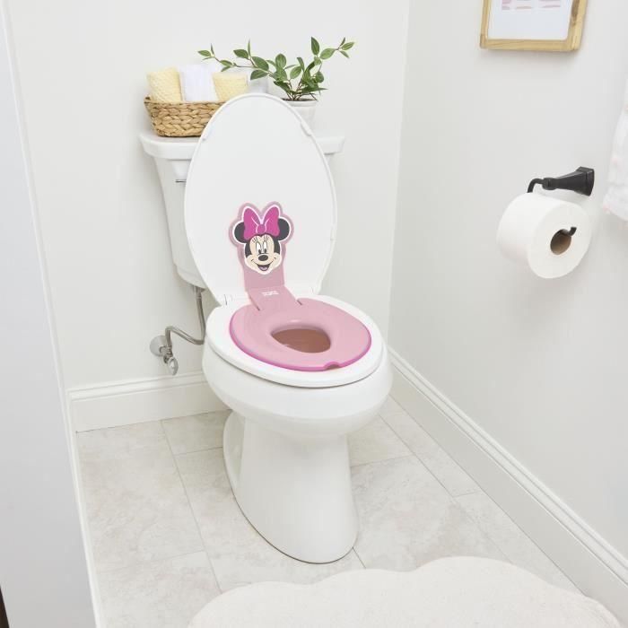 DISNEY BABY- MINNIE- Reductor universal adhesivo para asiento de inodoro infantil, innovador, de rápida instalación, semipermanente 1 DISNEY BABY- MINNIE- Reductor universal adhesivo para asiento de inodoro infantil, innovador, de rápida instalación, semipermanente 1