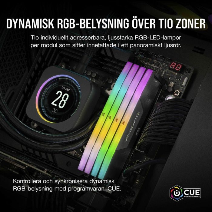 Memoria RAM Corsair 16 GB DDR5 SDRAM DDR5 5200 MHz CL40 9 Memoria RAM Corsair 16 GB DDR5 SDRAM DDR5 5200 MHz CL40 9