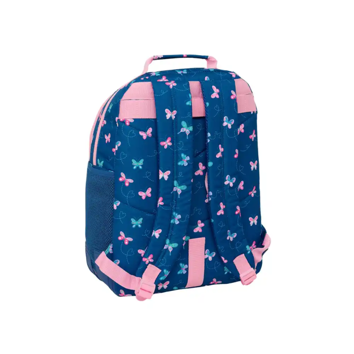 Safta Mochila Blackfit8 Mariposas Doble con Cantoneras Adaptable a Carro 420x320x150 mm 1