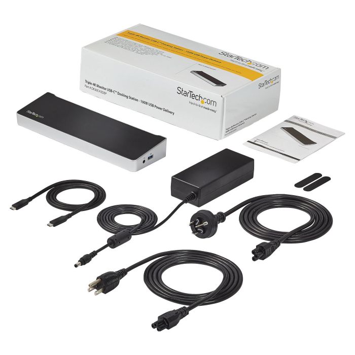 Hub USB Startech DK30CH2DEPUE Negro Negro/Plateado Plateado 100 W 6 Hub USB Startech DK30CH2DEPUE Negro Negro/Plateado Plateado 100 W 6