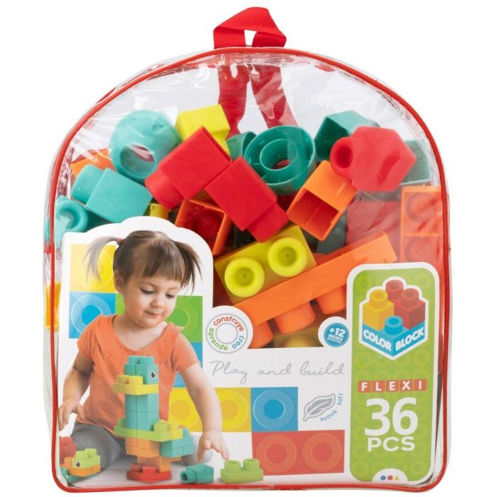 Juego de Construcción Color Block Bolsa 36 Piezas (6 Unidades) 6 Juego de Construcción Color Block Bolsa 36 Piezas (6 Unidades) 6