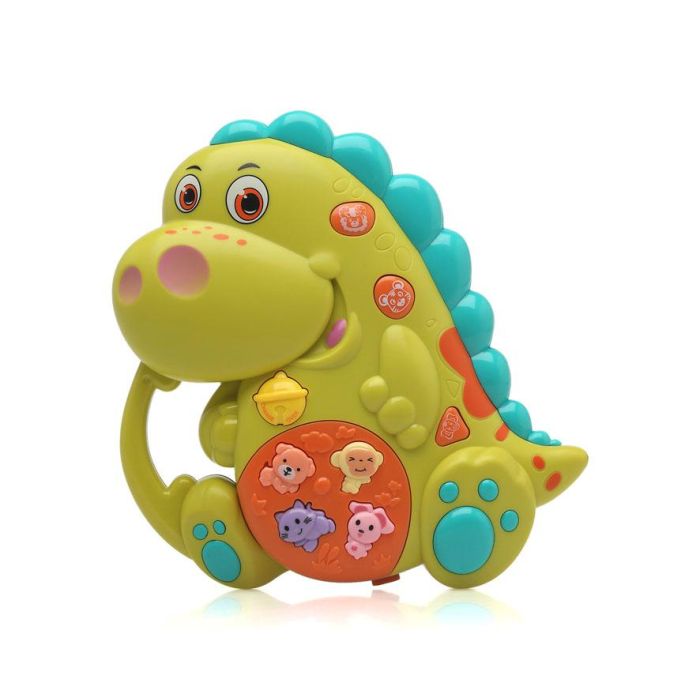 KioKids Dinosaurio Juguete Musical Interactivo con Sonidos y Luces, Multicolor, Asa y Fácil Transporte para Bebés +6 meses 2