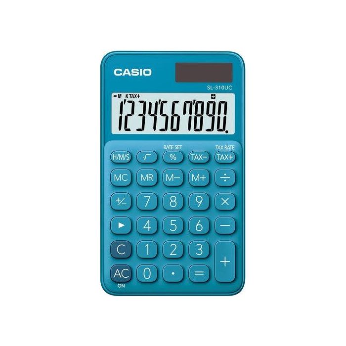 Casio Calculadora de Oficina SL-310UC-BU 10 Dígitos Azul