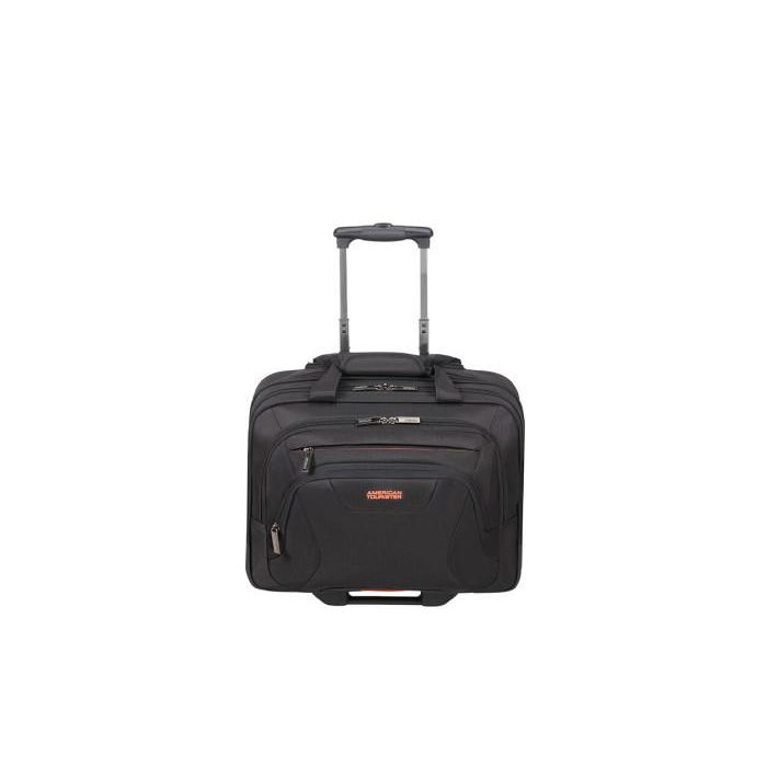 American Tourister Maletín con Ruedas para Portátil de 15.6", Compartimento para Ropa, Negro SA33G006 NE 5