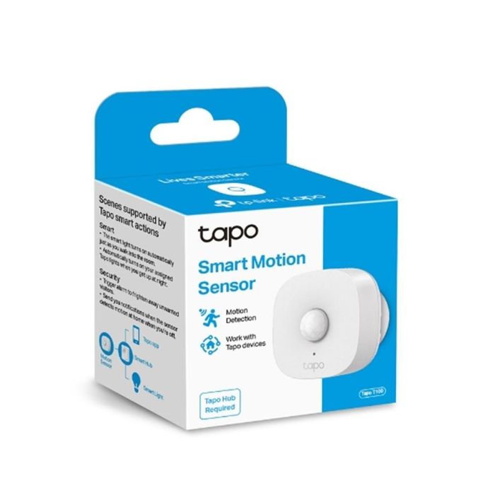 Tp - link Tapo T100 Sensor de Movimiento Inteligente, 120º 7m, Notificaciones Móvil, Compatible con App Tapo 2 Tp - link Tapo T100 Sensor de Movimiento Inteligente, 120º 7m, Notificaciones Móvil, Compatible con App Tapo 2