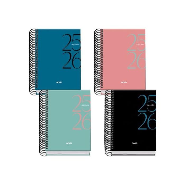 Dohe Agenda Escolar System A6 Espiral Dp Colores Surtidos 2025-2026 Dohe Agenda Escolar System A6 Espiral Dp Colores Surtidos 2025-2026