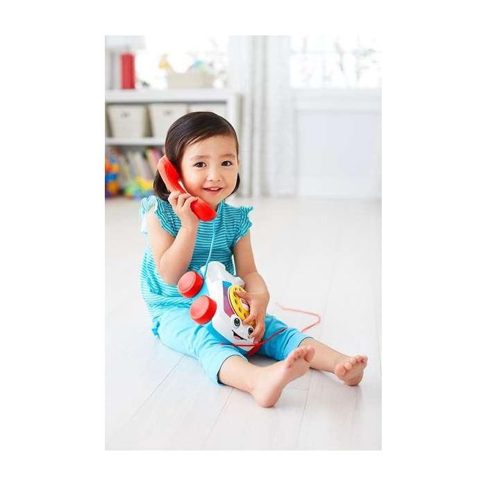 Fisher Price Teléfono Carita Divertida Juguete para Arrastre Niños 18 Meses 4