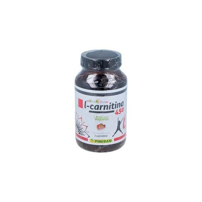 PINISAN L-Carnitina 450 100 Cápsulas Suplemento Vegano para Rendimiento Deportivo