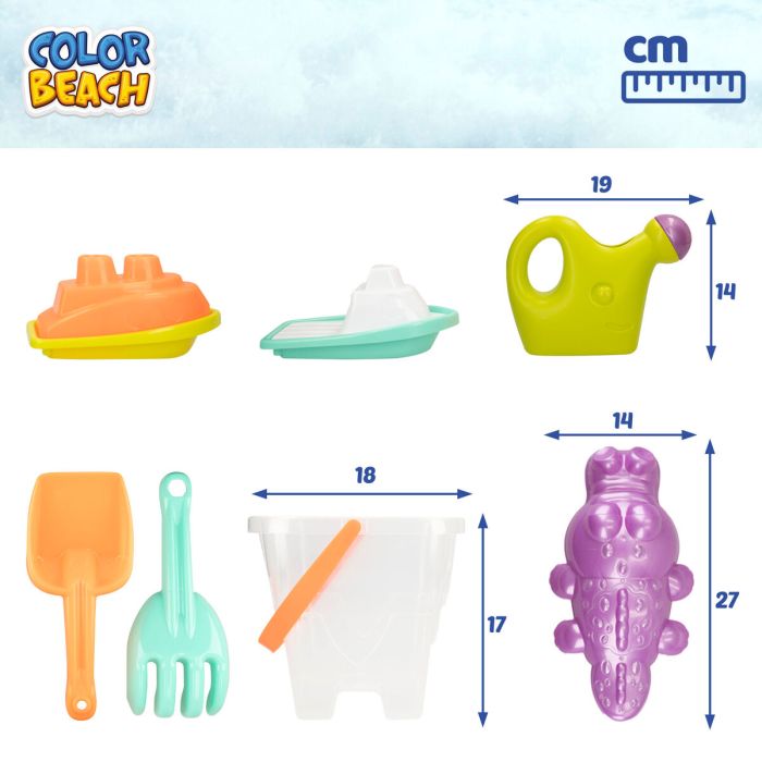 Set de Juguetes de Playa Colorbaby 18 x 17 x 18 cm (12 Unidades) 3 Set de Juguetes de Playa Colorbaby 18 x 17 x 18 cm (12 Unidades) 3