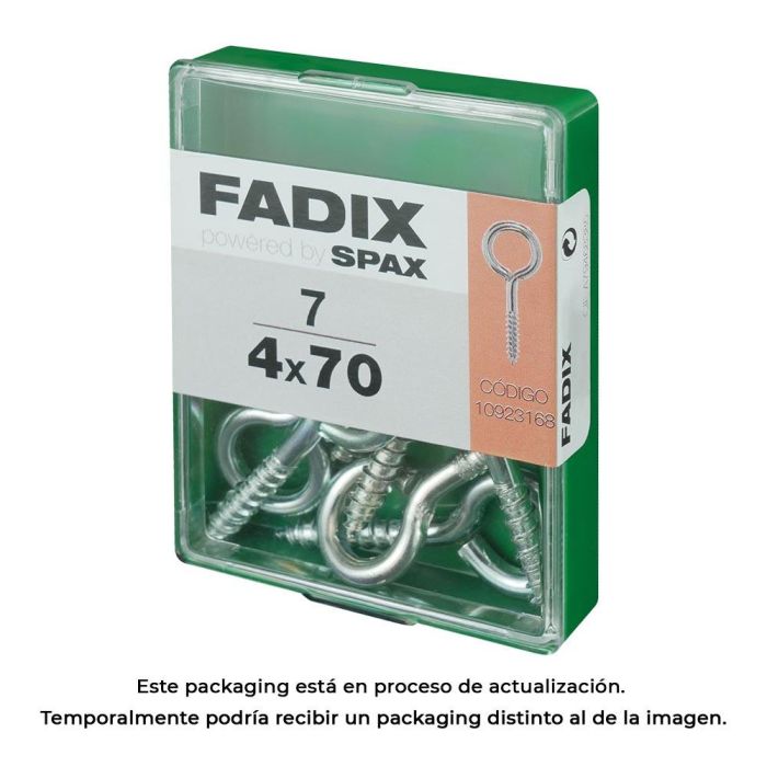 Fadix 10923168 Hembrilla cerrada zincado 4,0 x 70 mm 0 Fadix 10923168 Hembrilla cerrada zincado 4,0 x 70 mm 0