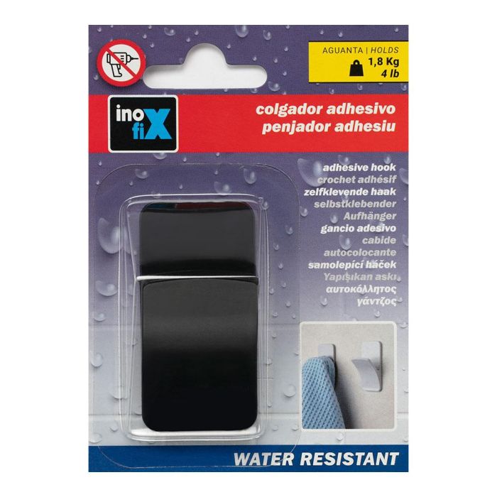 Inofix Colgador resistente al agua Rama 2191-3 negro mate resistente humedad altas temperaturas 1 Inofix Colgador resistente al agua Rama 2191-3 negro mate resistente humedad altas temperaturas 1