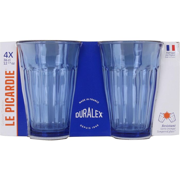 Duralex Set 4 Vasos Marine 360cc Picardie - Colección Vasos Picardie (8 Cajas) 1