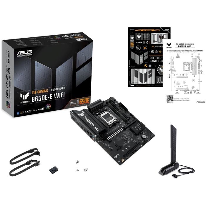 ASUS TUF GAMING B650E-E WiFi Placa Base Socket AM5 DDR5 Wi-Fi 6E ATX para AMD Ryzen 7000/8000/9000 Series 7 ASUS TUF GAMING B650E-E WiFi Placa Base Socket AM5 DDR5 Wi-Fi 6E ATX para AMD Ryzen 7000/8000/9000 Series 7