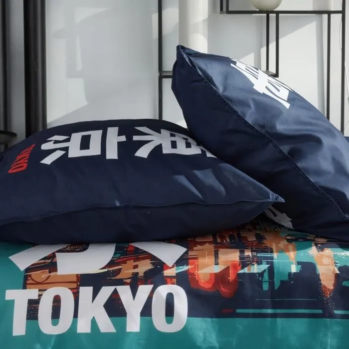 Today TOD3574641268589 Juego de Cama para 2 Personas 240x220 cm Algodón Estampado Tokio Turquesa 1 Today TOD3574641268589 Juego de Cama para 2 Personas 240x220 cm Algodón Estampado Tokio Turquesa 1
