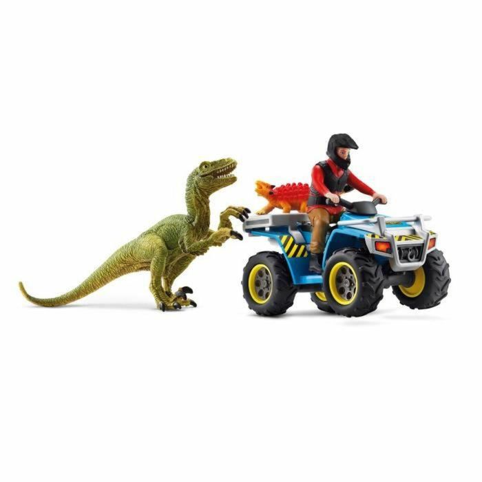 Schleich - Vuelo en Quad contra Velociraptor - 41466