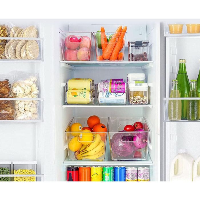 Dem Cesta Multiusos Transparente 23.5 x 13.3 x 11.5 cm (18 Unidades) 2