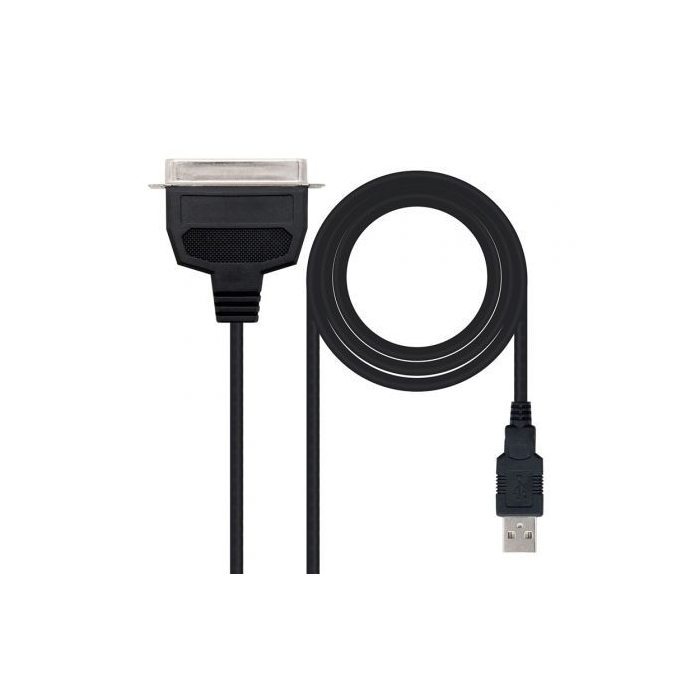 Cable Conversor impresora Nanocable 10.03.0001/ USB Macho - CN36 Macho/ 1.5m/ Negro Cable Conversor impresora Nanocable 10.03.0001/ USB Macho - CN36 Macho/ 1.5m/ Negro