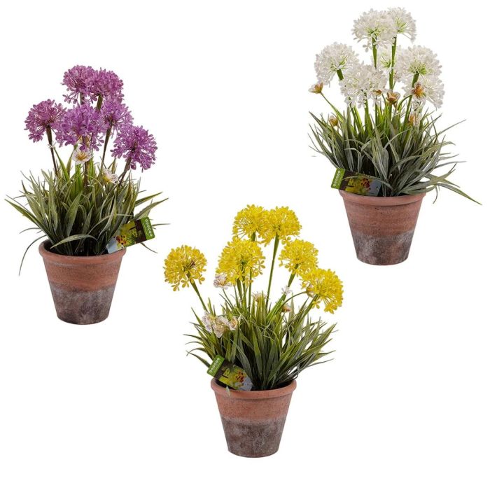 Planta Decorativa Ibergarden 20801 Corcho Cerámica Plástico 24 x 43 x 24 cm (8 Unidades) 1