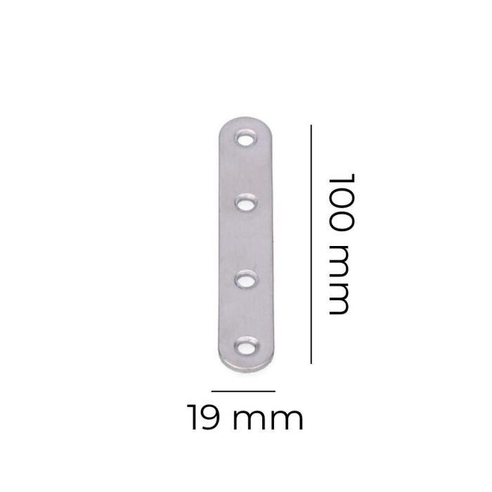 Edm Placa Acero Inoxidable 100x19x2mm Pletina 1