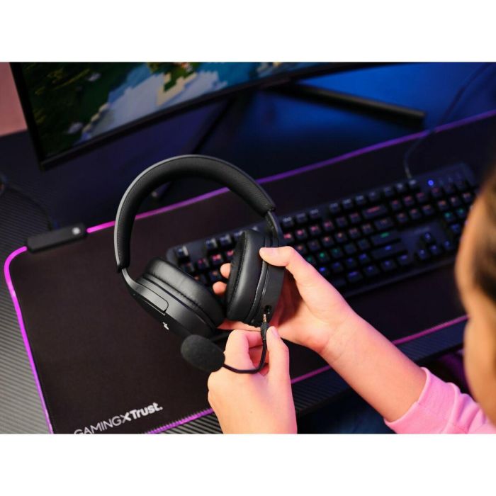 Auriculares Gaming Inalámbricos con Micrófono Trust Gaming GXT 491 Fayzo/ Bluetooth/ Jack 3.5/ Negros 1