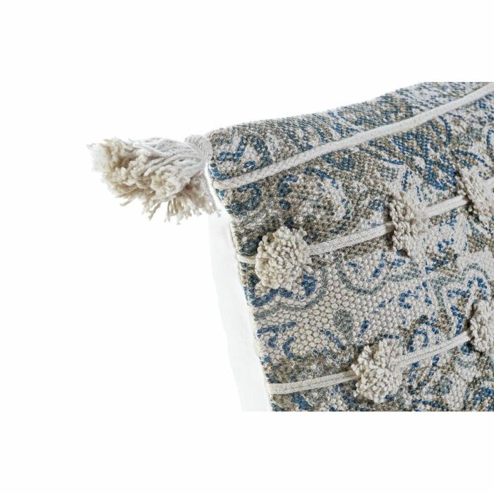 Cojin Boho DKD Home Decor Azul Beige 5 x 45 x 45 cm 1