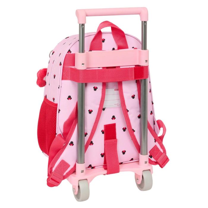 Mochila Escolar con Ruedas Minnie Mouse Naive Rosa 28 x 34 x 10 cm 1