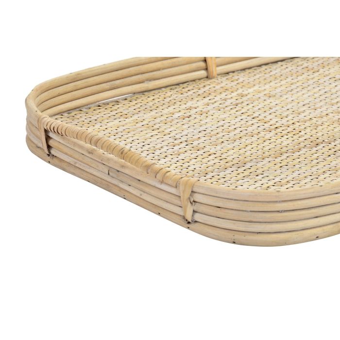 DKD Home Decor Bandeja Balines de Ratan Marron - Set de 2, 36x5.5x56 cm 2
