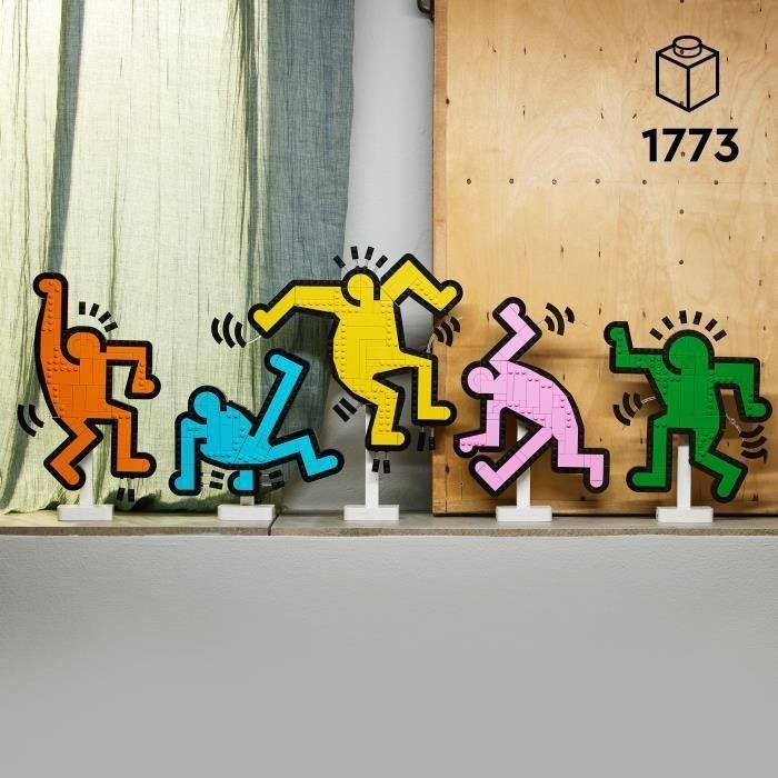 LEGO 31216 Art Keith Haring, figuras bailarinas, set de decoración y construcción para adultos 1 LEGO 31216 Art Keith Haring, figuras bailarinas, set de decoración y construcción para adultos 1