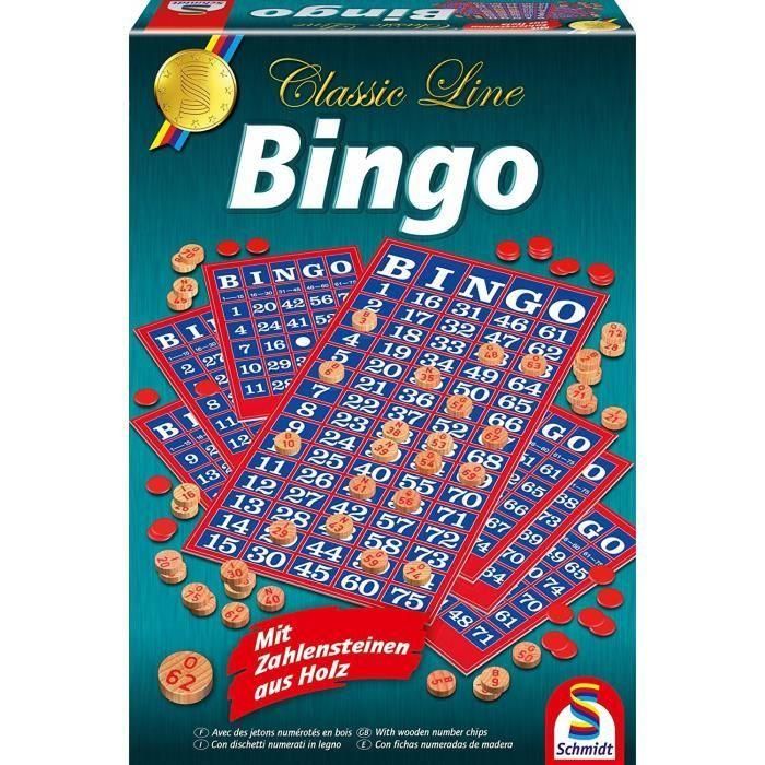 Schmidt Spiele Juego de Mesa Bingo Línea Clásica para 2-20 Jugadores, +8 Años, Duración 20 min Schmidt Spiele Juego de Mesa Bingo Línea Clásica para 2-20 Jugadores, +8 Años, Duración 20 min