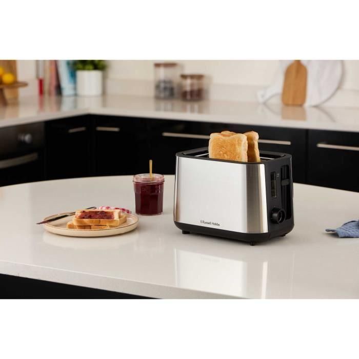 Tostadora - RUSSELL HOBBS - HEATON - 2 ranuras - Acero inoxidable 1 Tostadora - RUSSELL HOBBS - HEATON - 2 ranuras - Acero inoxidable 1