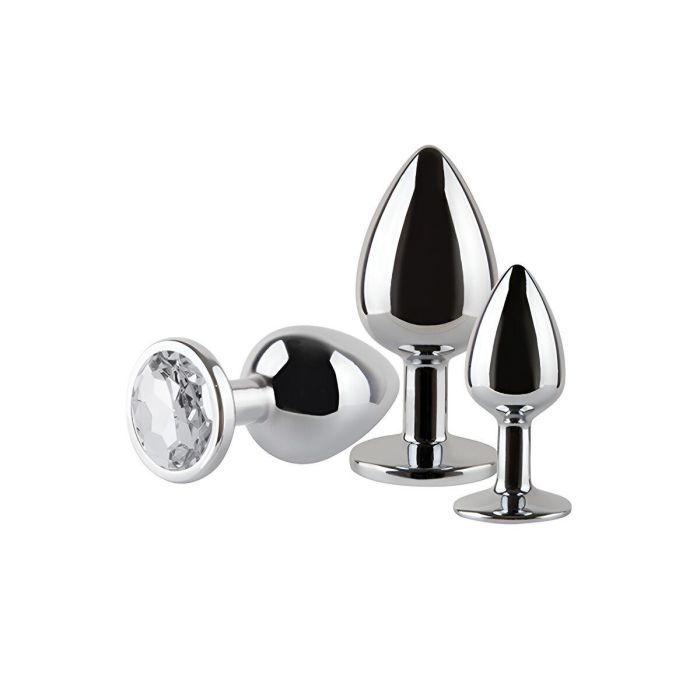 Plug Anal S Pleasures Plateado 3 Piezas 2