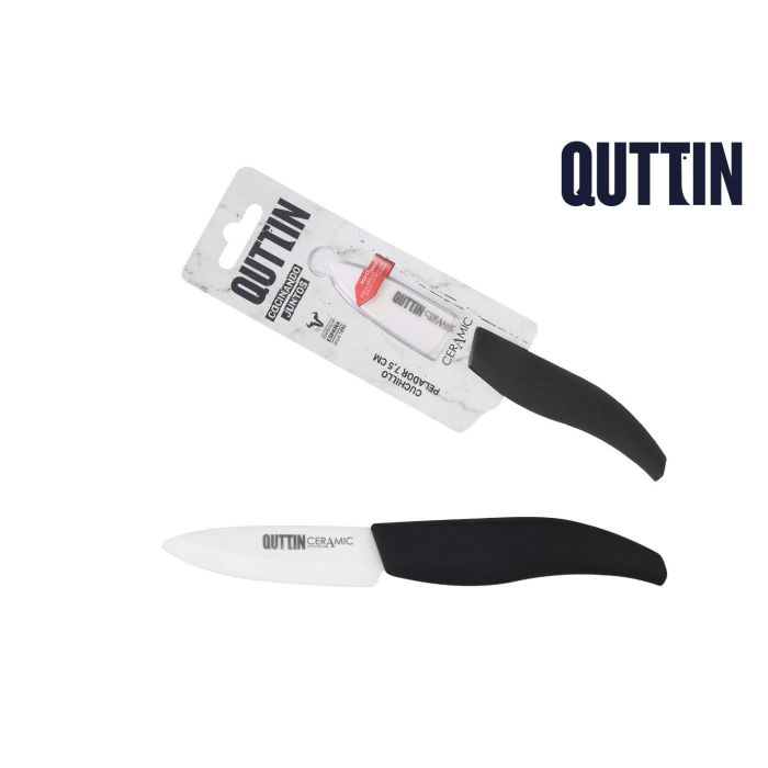 Cuchillo Pelador Cerámico 7.5 cm Quttin (24 Unidades) Cuchillo Pelador Cerámico 7.5 cm Quttin (24 Unidades)