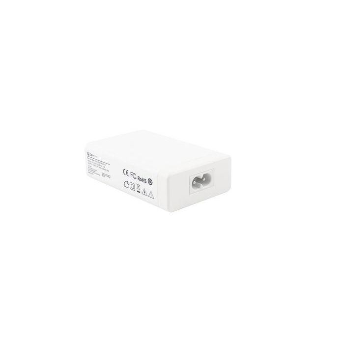 CoreParts Multi-Port USB Charger White 50W 5V 2.4A USB-A 5-ports with 2.4A each (Green port=QC3.0) Including 1.2m EU Power Cord, Multi-Port Charger 2 CoreParts Multi-Port USB Charger White 50W 5V 2.4A USB-A 5-ports with 2.4A each (Green port=QC3.0) Including 1.2m EU Power Cord, Multi-Port Charger 2