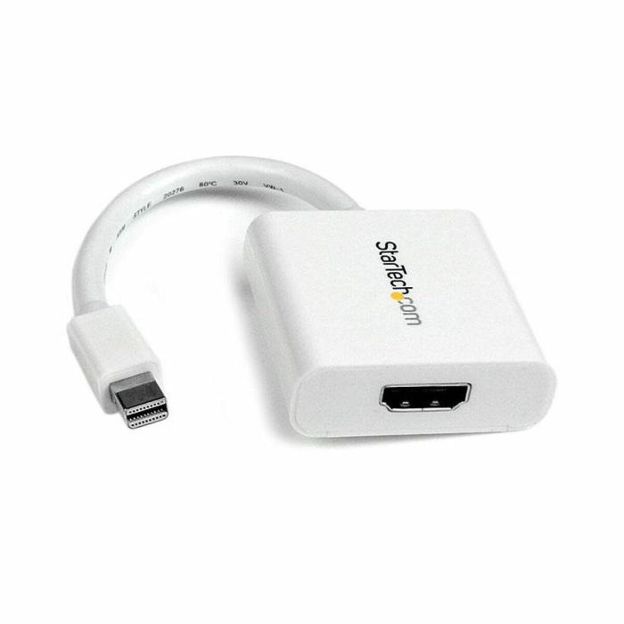 Adaptador Mini Display Port a HDMI Startech MDP2HDW Blanco Adaptador Mini Display Port a HDMI Startech MDP2HDW Blanco