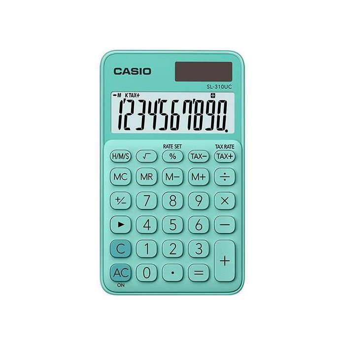 Casio Calculadora De Oficina Verde Sl-310Uc-Gn Casio Calculadora De Oficina Verde Sl-310Uc-Gn