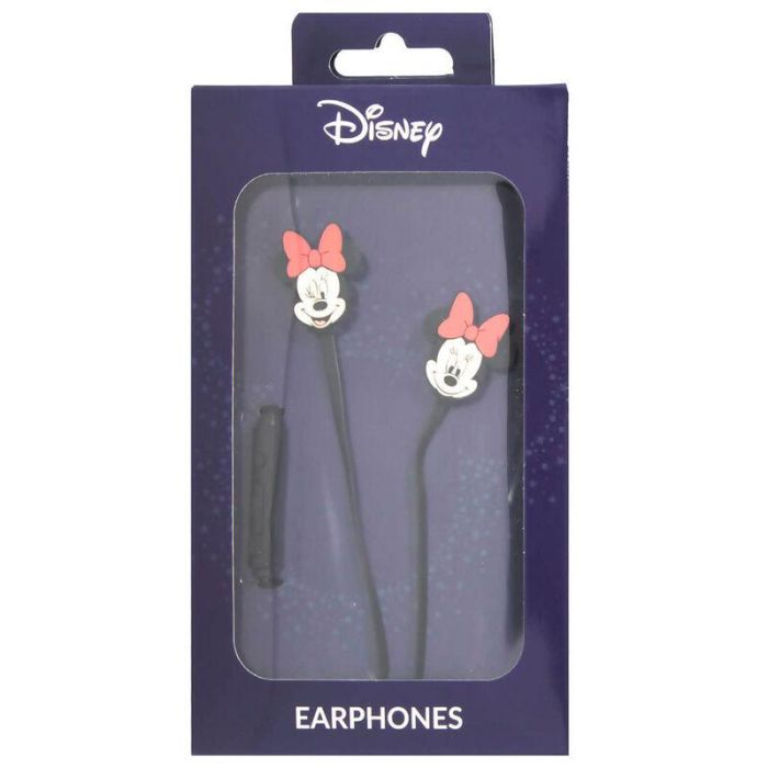 ERT GROUP Auriculares Minnie Disney con Control Remoto Multifuncional, Jack 3.5mm, Cable 120cm, Certificados ROHS y CE 2