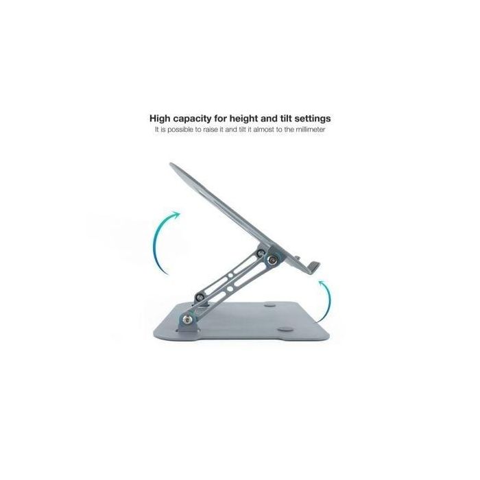 TooQ TQLRS0012-AL-G Soporte Portátil 11"-17.3" Ajustable Altura e Inclinación, Plegable, Ventilación Óptima, Gris para Oficina y Casa 2 TooQ TQLRS0012-AL-G Soporte Portátil 11"-17.3" Ajustable Altura e Inclinación, Plegable, Ventilación Óptima, Gris para Oficina y Casa 2