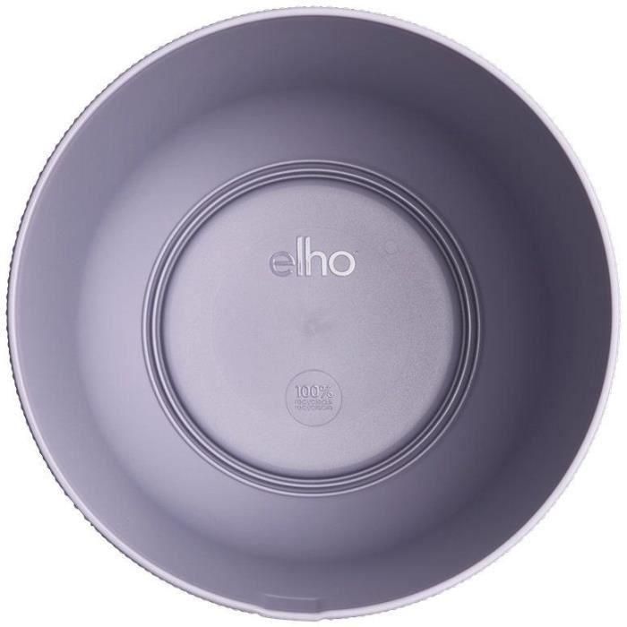 Elho 2941461990141 Juego de 3 Macetas Redondas Jazz - Lila y Blanco - Ø14, Ø16, Ø19 cm - 7 Litros 2