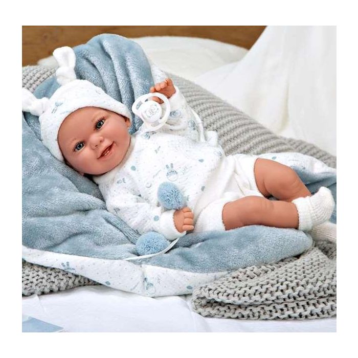 Muñeca elegance 35 cm babyto azul c/manta (muñeco de peso) 5 Muñeca elegance 35 cm babyto azul c/manta (muñeco de peso) 5