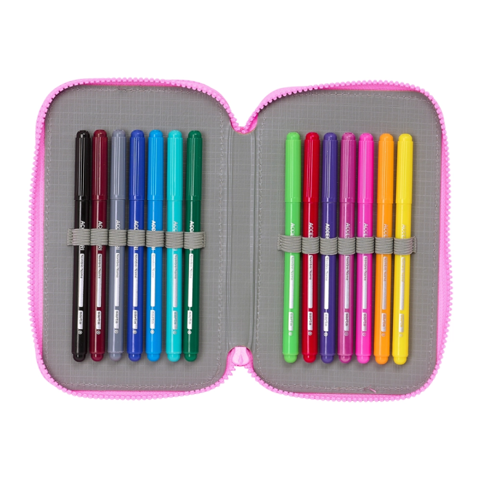 Plumier Doble My Little Pony Magic Rosa Turquesa 12.5 x 19.5 x 4 cm 28 piezas 4