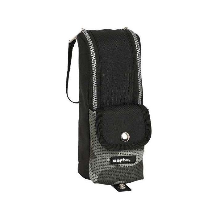Estuche Escolar Safta Stone Negro 6 x 21 x 6 cm 4