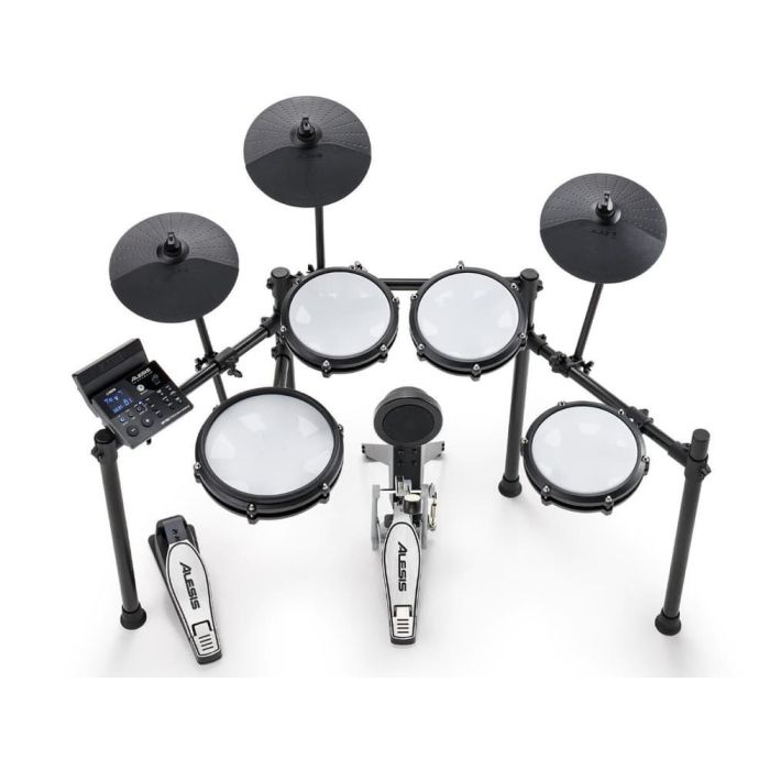 Alesis Nitro Max Kit Batería Electrónica con Parches de Malla Premium, Caja de 10", Tambores de 8", Bombo, Platillos de 10" con Choke y Módulo con Bluetooth 1