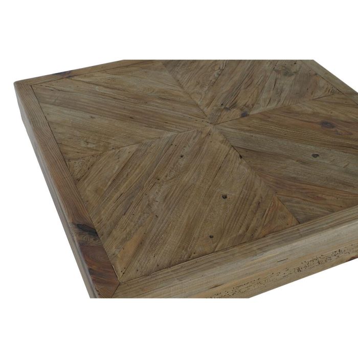 Mesa de Centro Home ESPRIT Marrón Madera de pino 100 x 100 x 36 cm 4